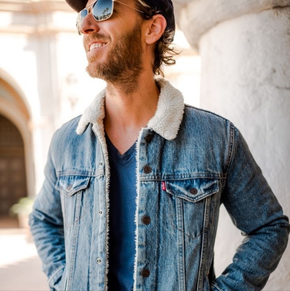 Levi's Other - Levi's Denim Trucker Sherpa Jacket